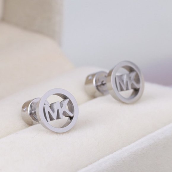 Michael Kors Metal Hollow Round Earrings - Picture 5 of 6